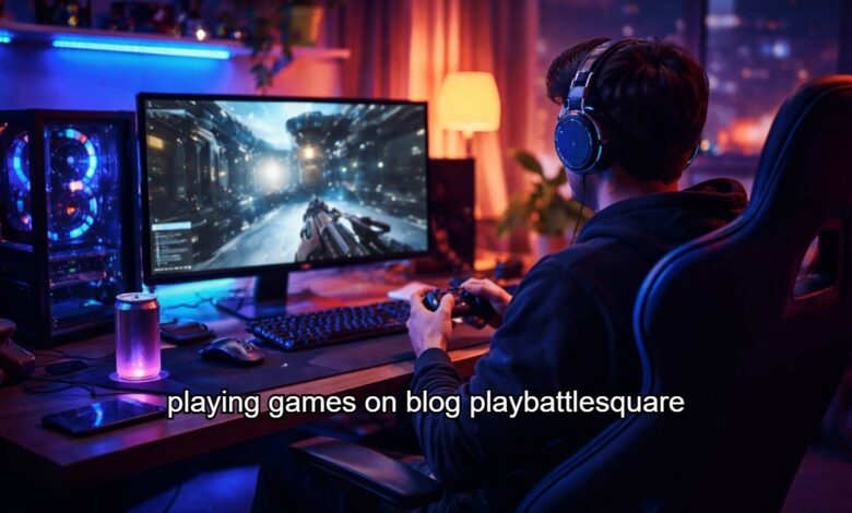 Playing Games on Blog PlayBattleSquare